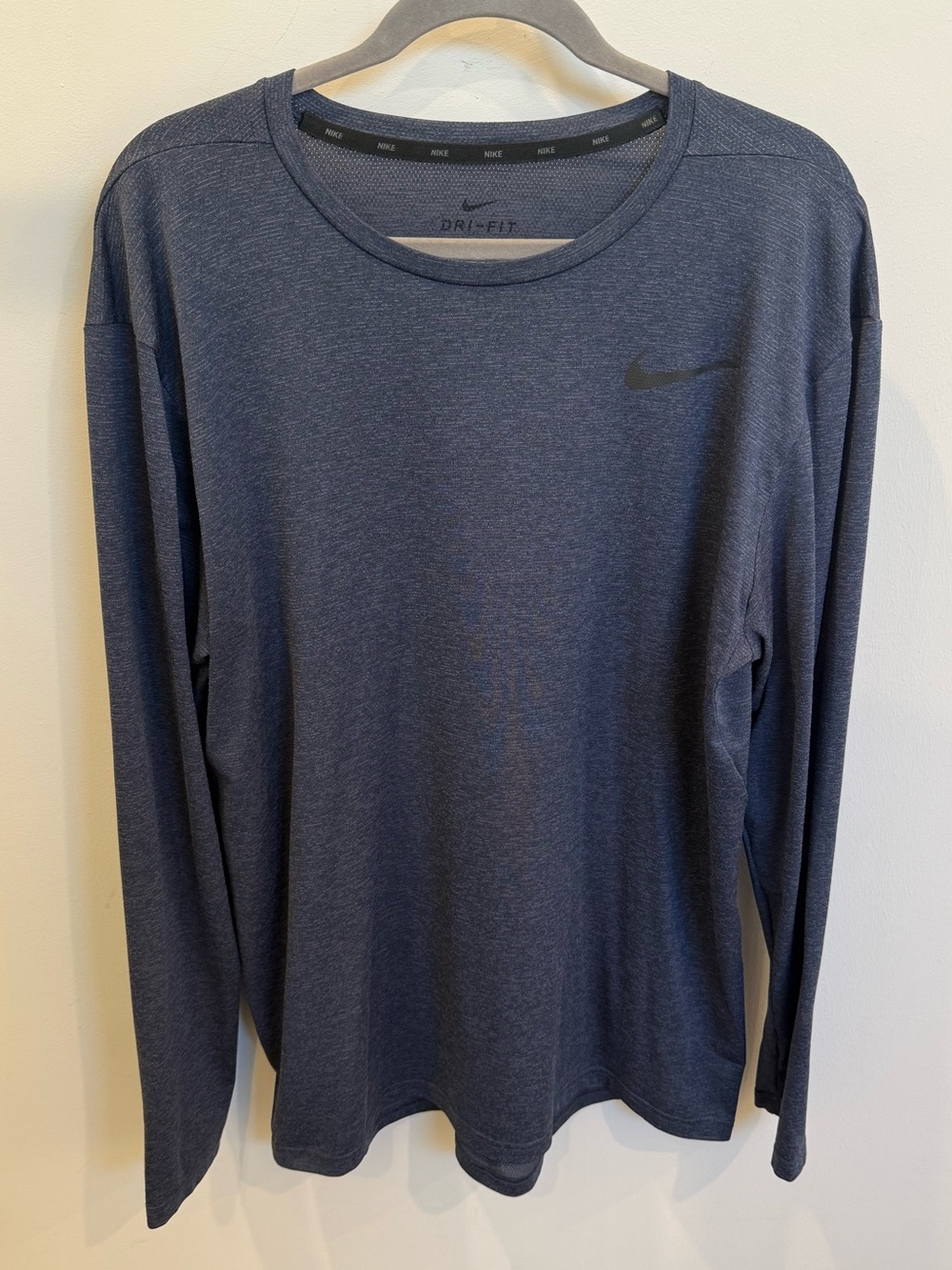 Nike Dri-FIT Long Sleeve Crew - Dark Blue